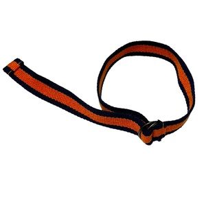 Woven belt, toddler boy blue & orange belt